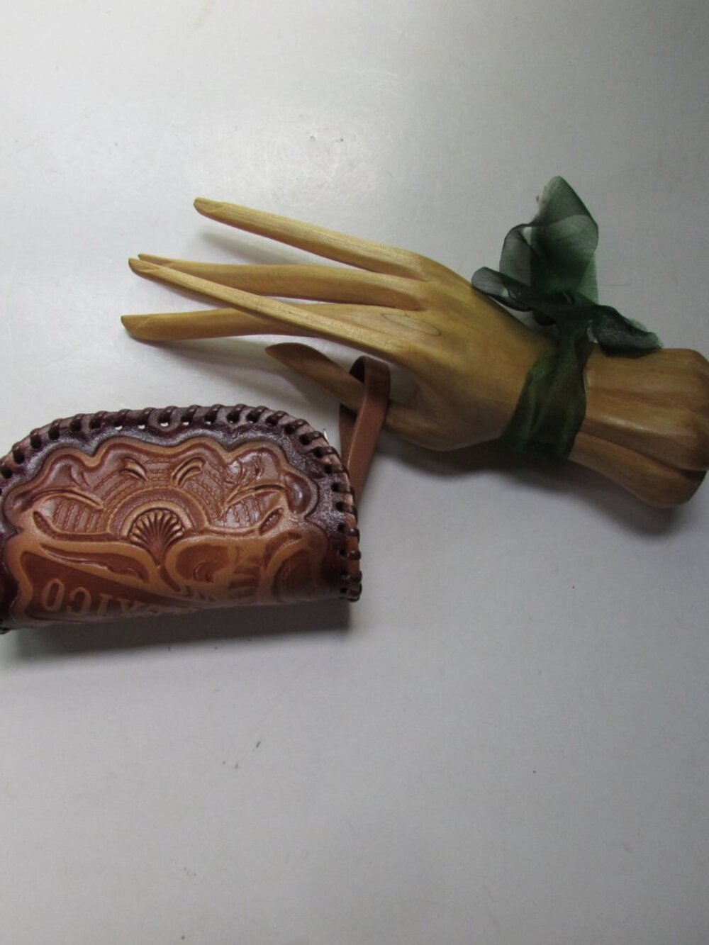 Western Style Coin Purse Faux Tooled Leather New Mexico